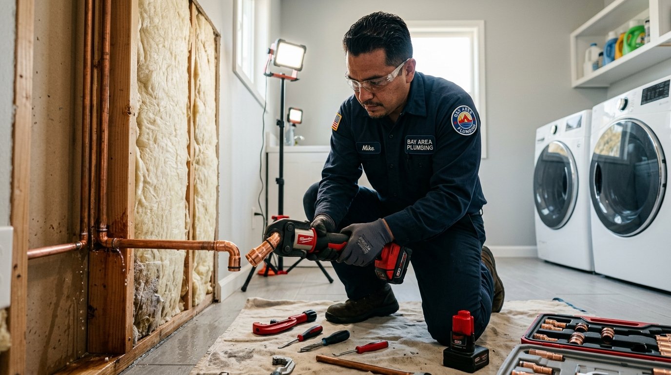 Emergency burst pipe isolation and repair in Santa Ana home